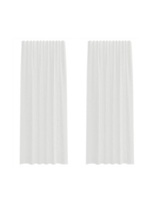 vidaXL Curtain with Pencil Pleat Beige 140x260cm