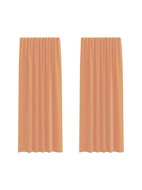 vidaXL Curtain Window with Pencil Pleat Orange 140x225cm