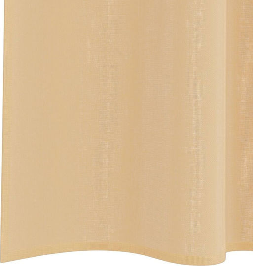 vidaXL Set Vorhänge Fenster mit Obere Registerkarte Voile Beige 140x175cm