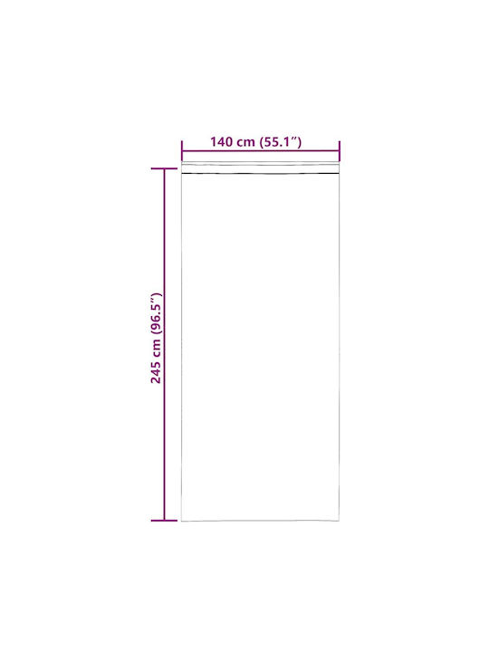 vidaXL Set Perdele Fereastra Cu Coafură Bej 140x245cm
