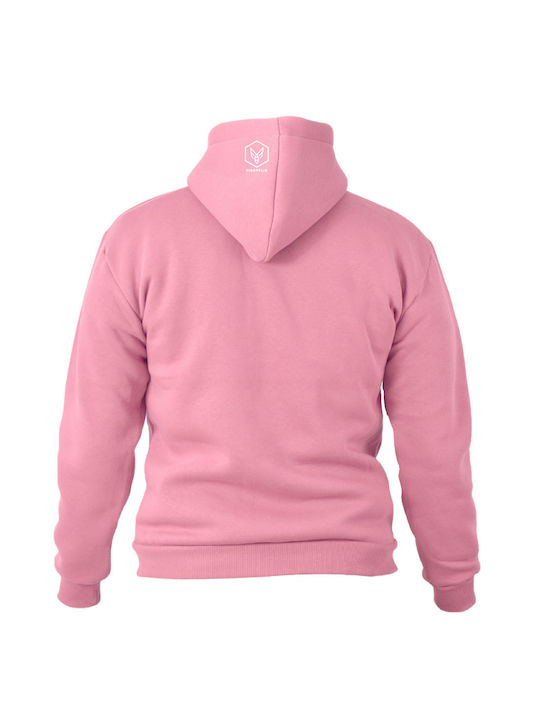 FightFlix Sweatshirt with Hood Pink