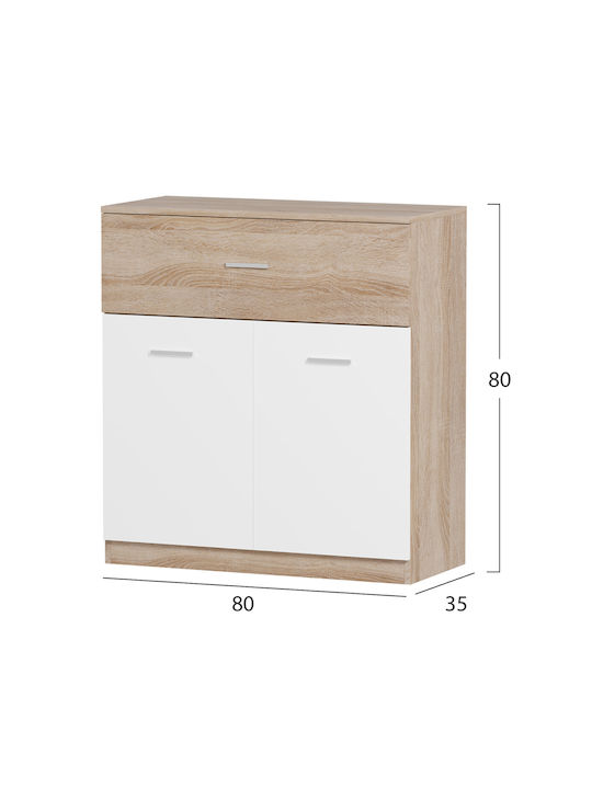 Entry Furniture with Shoe Rack Shona-white 80x35x84cm