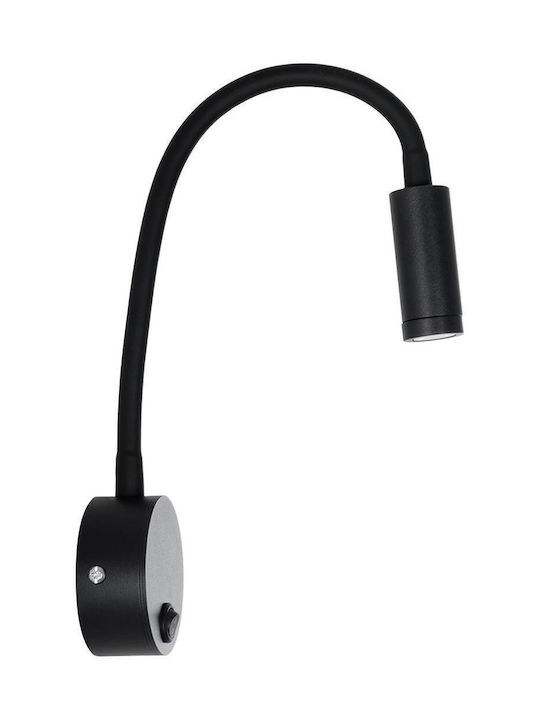GloboStar Single LED Warm White Spot in Black Color