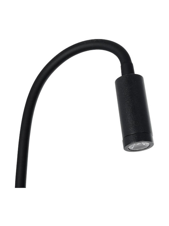 GloboStar Single LED Warm White Spot in Black Color