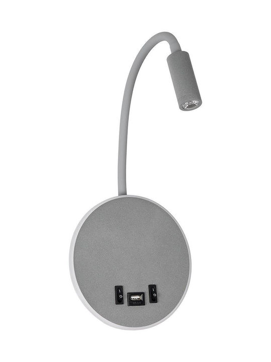 GloboStar Single LED Warm White Spot in Gray Color