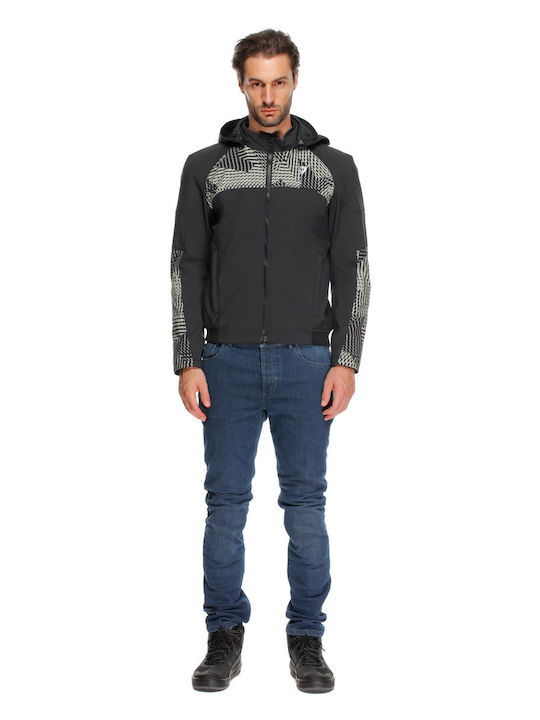 Dainese Ignite 2 Tex Winter Men's Motorcycle Jacket Black / Moss Gray