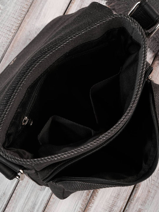 Σετ Δερμάτινο Ανδρικό Πορτοφόλι με RFID Μαύρο