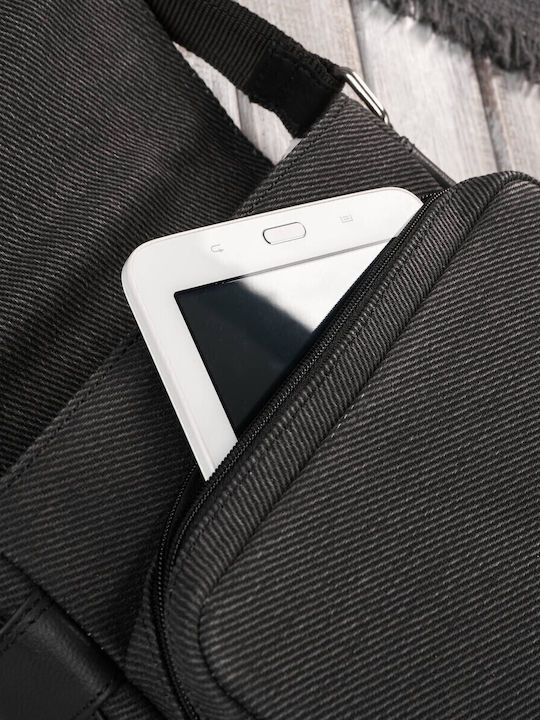 Set Leather Men's Wallet with RFID Black