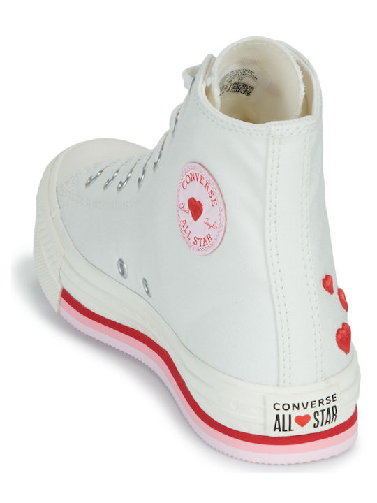 CHUCK TAYLOR ALL STAR Παιδικά Sneakers High Λευκά