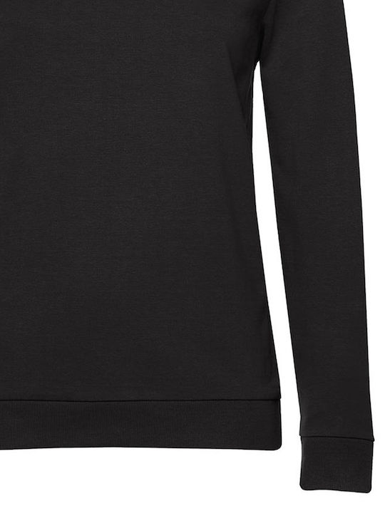 B&C Women's Long Sleeve Promotional Sweatshirt Black