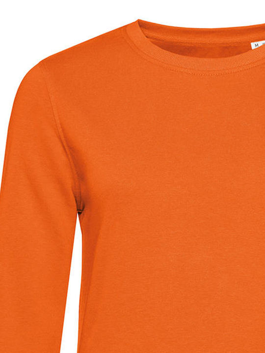 B&C Pure Women's Long Sleeve Promotional Sweatshirt Pure Orange