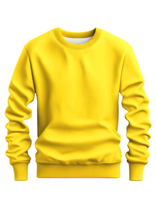 B&C Women's Long Sleeve Promotional Sweatshirt Yellow Fizz