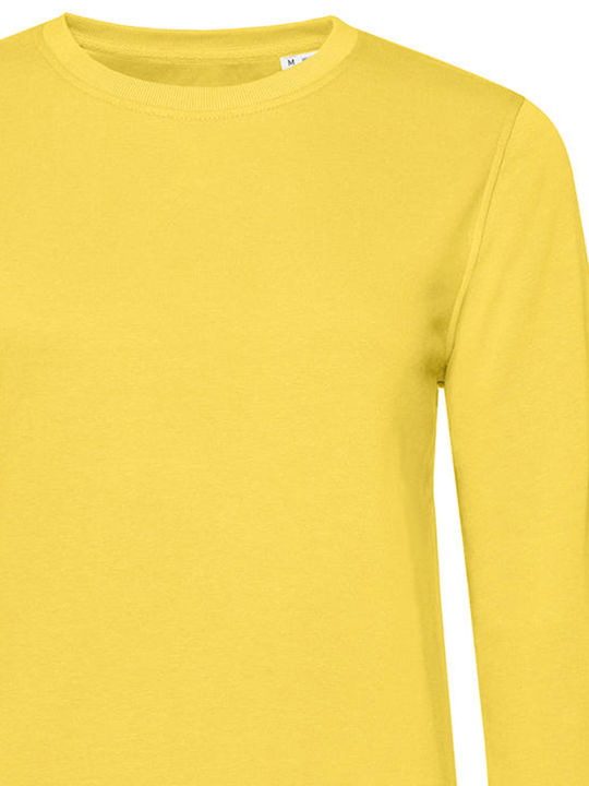 B&C Women's Long Sleeve Promotional Sweatshirt Yellow Fizz