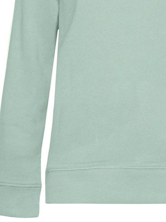 B&C Women's Long Sleeve Promotional Sweatshirt Aqua Green