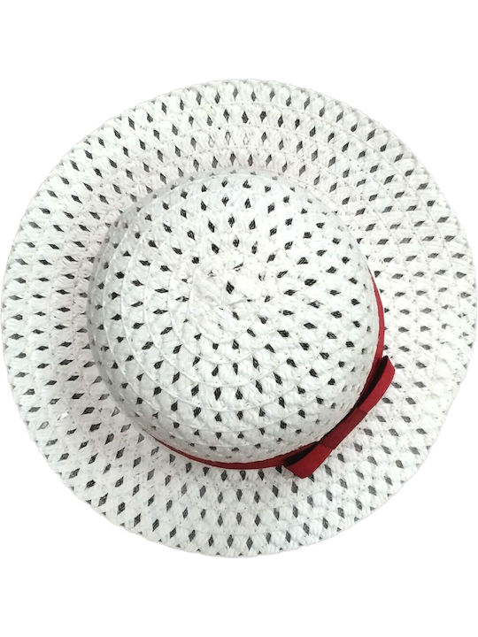 Domina Kids' Hat Straw White