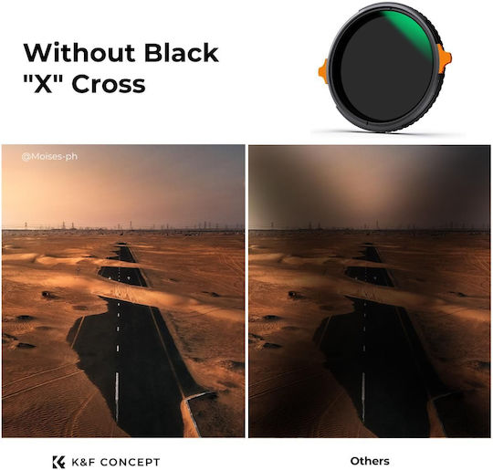 K&F Concept Nano-x Variable Filter PL / ND / CPL 82mm for Camera Lenses