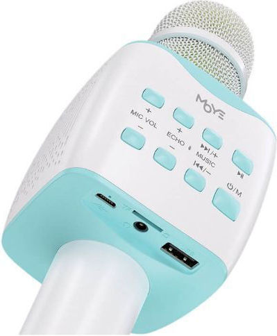 Moye Μικρόφωνο Karaoke Ασύρματο Λευκό