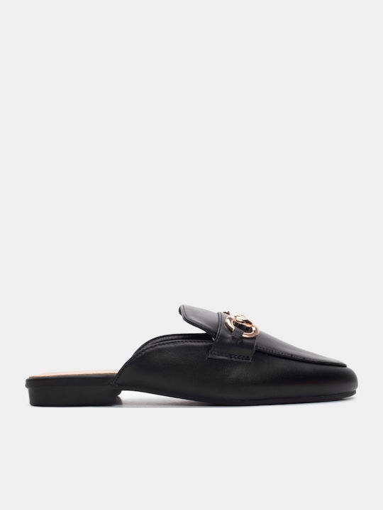 Flat Mules σε Μαύρο Χρώμα