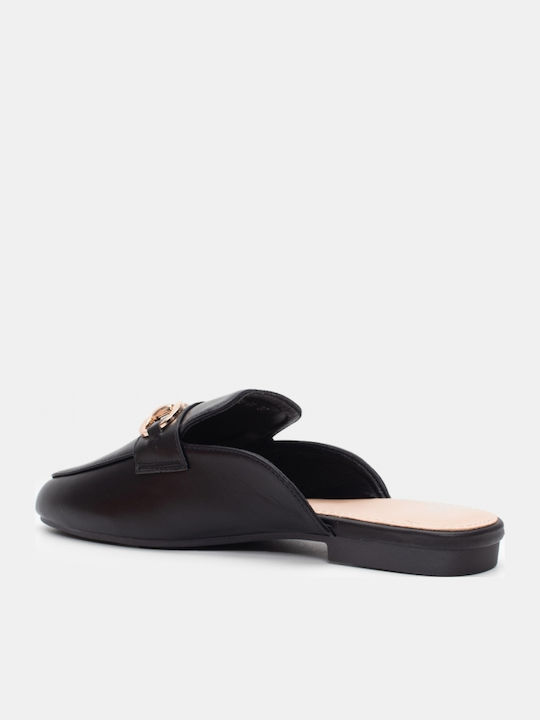 Flat Mules σε Μαύρο Χρώμα