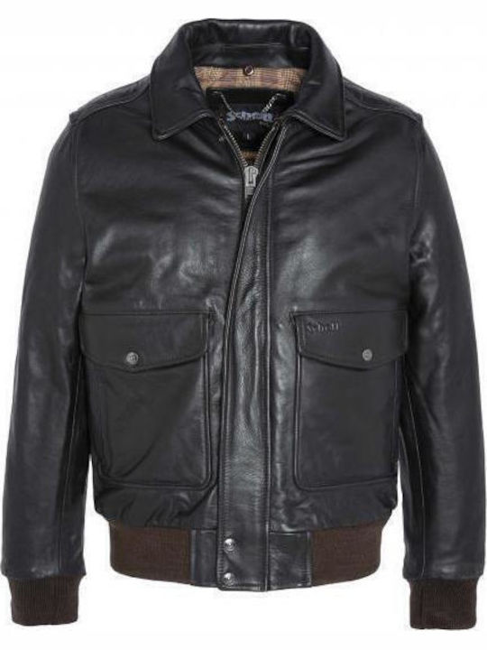 Jachetă de Piele Vintage Brown