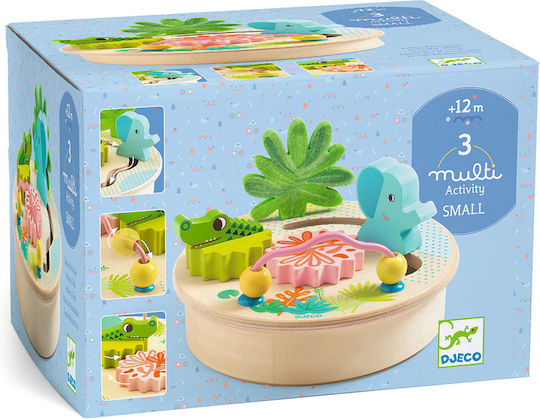 Djeco Mini Animal Activity Center MultiSmall aus Hölzernes für 12+ Monate