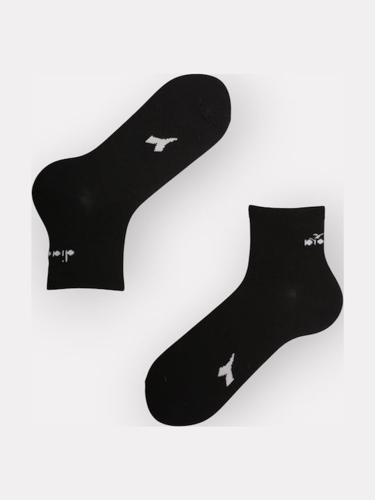 Diadora Κάλτσες Βαμβακερές Ημίκοντες Unisex Οικονομικό Πακέτο Τριών Τεμαχίων D9355-πολύχρωμο