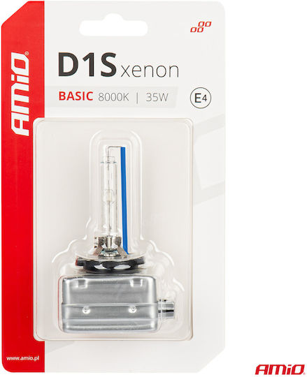 AMiO Lamps Car & Motorcycle D1S / D1 Xenon 8000K Cold White 12V 35W 1pcs
