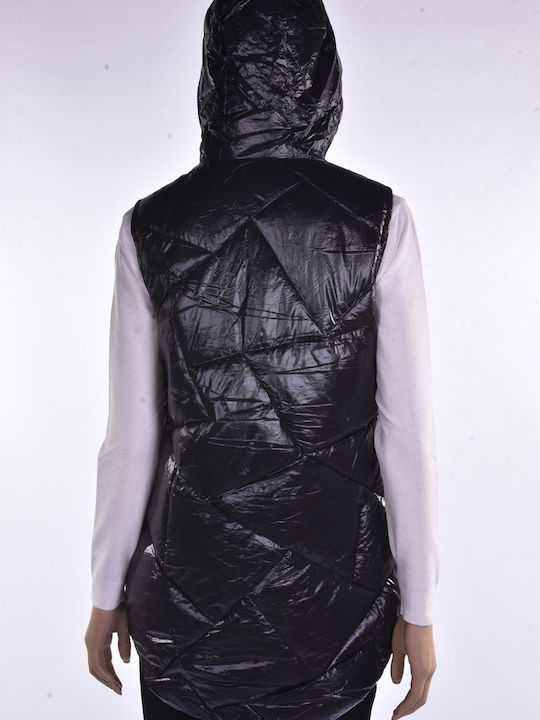 Women's Long Lifestyle Jacket for Winter Black