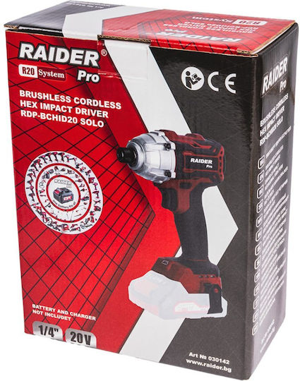 Raider RDP-BCHID20 Παλμικό Κατσαβίδι Μπαταρίας Solo Brushless 20V