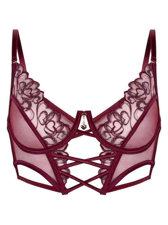 Scarlett Bra without Padding Underwire Beet Red