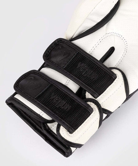 Venum Boxhandschuhe Leder für Kampf Weiß
