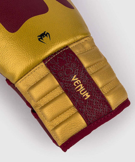 Venum Boxhandschuhe Leder für Kampf Rot