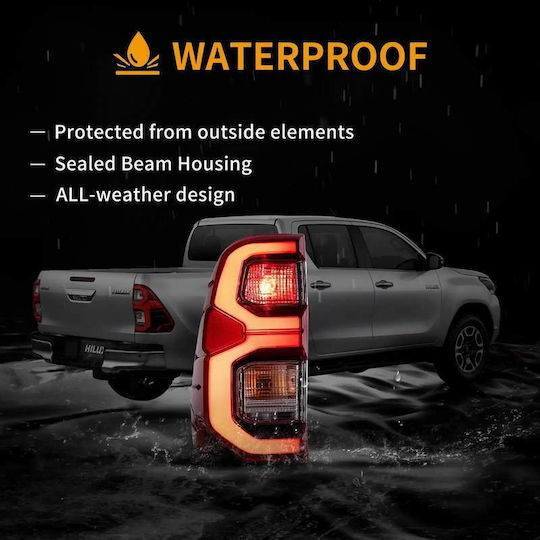Vland Πίσω Φανάρι Led για Toyota Hilux 2015-2020