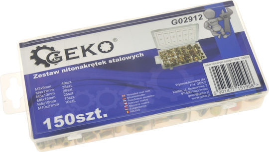 Geko Сет Кутия с Гайки 150бр
