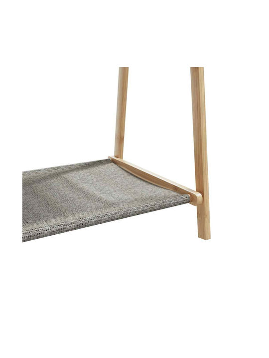 vidaXL Kleiderständer aus Bambus Teleskopisch Braun 106x34x102cm