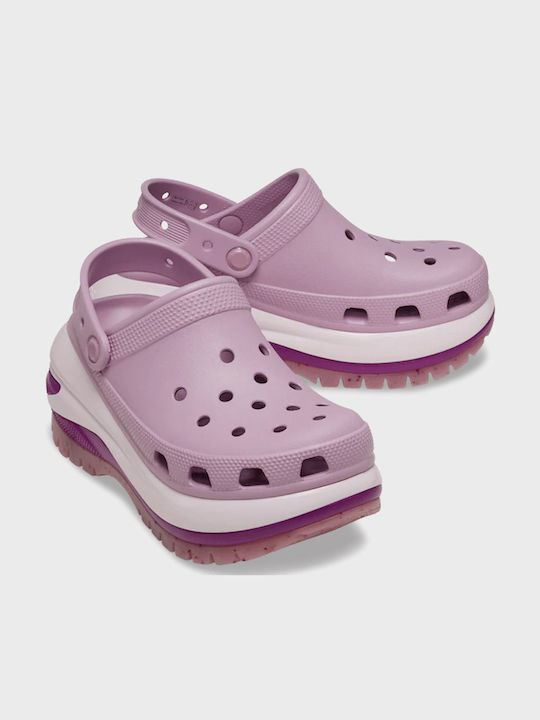 Crocs Classic Mega Crush Дамски Клоги Orchid