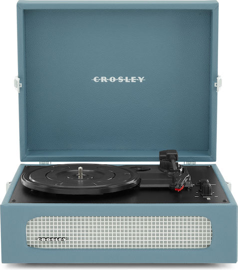 Crosley CR8017B-WB Suitcase Turntables with Built-in Speakers Blue