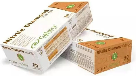 Avedo Nitrile Examination Gloves Powdered Orange 50pcs