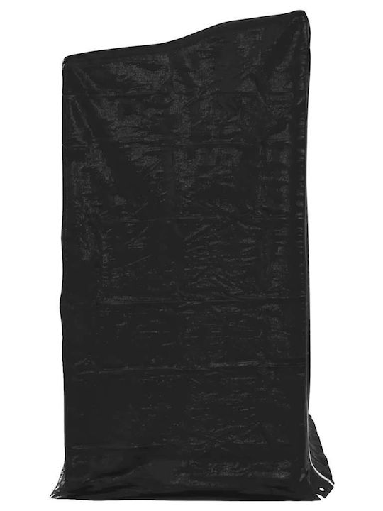 vidaXL Firewood Wooden Shelf Wood Storage Black
