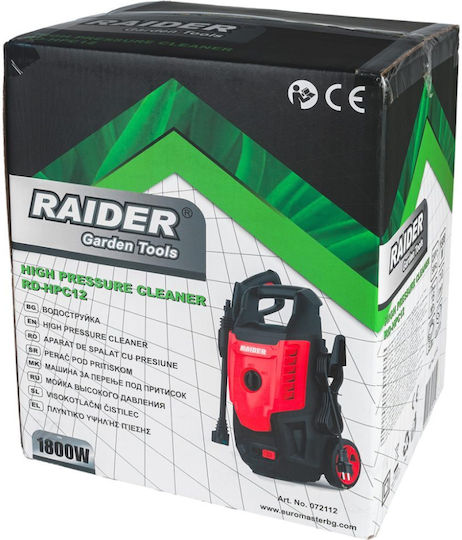 Raider RD-HPC12 Mașină de spălat cu presiune Electricitate 1800W cu Presiune 150bar