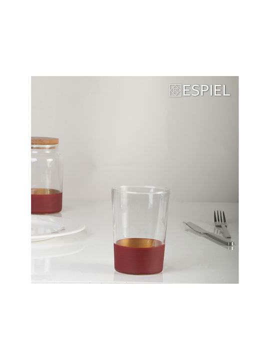 Espiel Glass Water made of Glass in Red Color 510ml