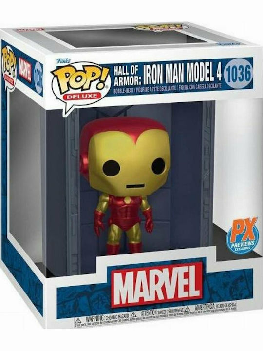 Funko Pop! Deluxe: Iron Man Model 4 (Metallic) (Metallic) Bobble-Head Special Edition Funko Pop! Deluxe: Iron Man Model 4 (Metallic) (Metallic) Bobble-Head Special Edition