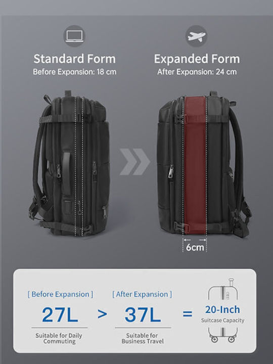 Tigernu Backpack Αδιάβροχο 27lt Μαύρο