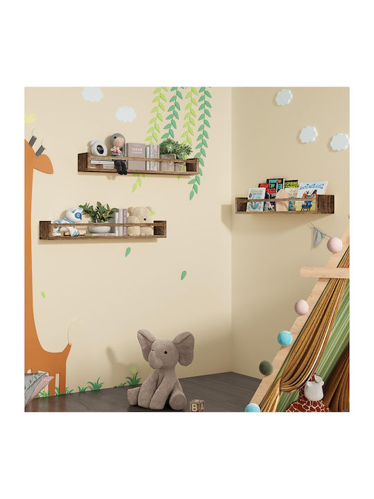 Wall Shelves Oak (3 Pieces) 60x11.5x10cm