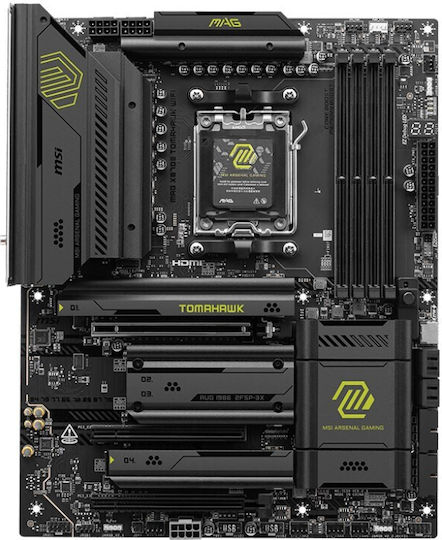 MSI MAG X870E Tomahawk WIFI Motherboard ATX με AMD AM5 Socket 7E59-004R