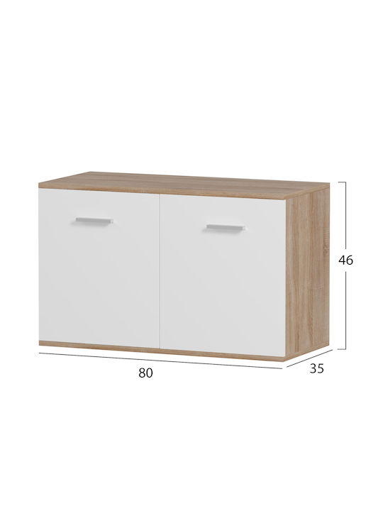 Ξύλινη Παπουτσοθήκη Dionne 80x35x46cm