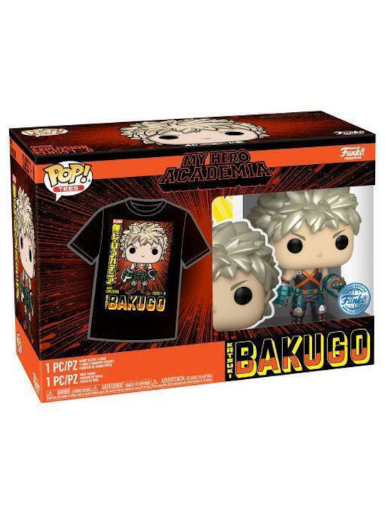 Pop! Animation: My Hero Academia - Adult: Katsuki Bakugo Metallic Vinyl Figure T-Shirt (XL) Special Edition (Exclusive)