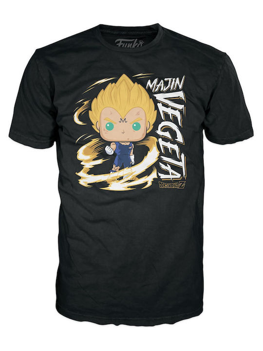 Funko Pop! Tees Animație: Dragon Ball Z - Majin Vegeta Strălucește în întuneric Exclusiv