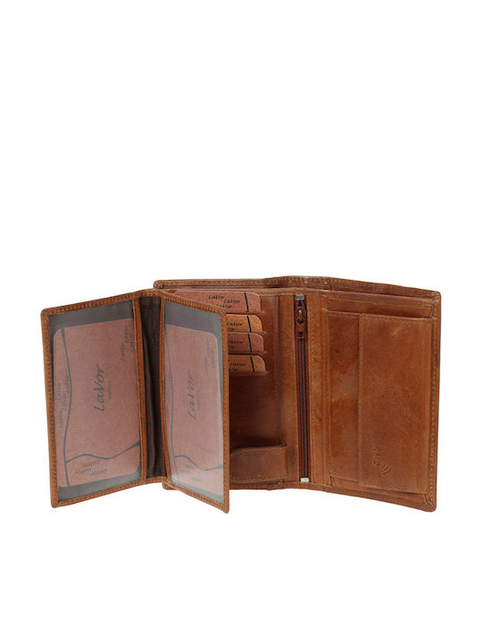 Leather Men's Wallet with RFID Cognac