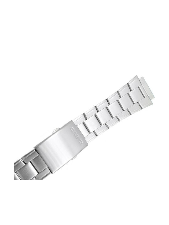 Casio Μεταλλικό Μπρασελέ Ασημί 18mm